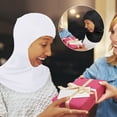 thumbnail image 5 of Miaocao Hijab Cap for Women Adjustable Muslim Stretchy Turban Full Cover Shawl Cap Full Neck Coverage Small and medium, 5 of 7