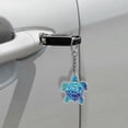 thumbnail image 5 of WIRESTER Double-Sided Print Acrylic Keychain Sparkle Glitter Key Chain for Keys, Cars, Motorcycles, Backpacks, Travel - Blue Sea Turtle, 5 of 6