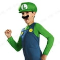 thumbnail image 2 of Nintendo Super Mario Brothers Luigi Classic Boys Costume, XS/3T-4T, 2 of 3