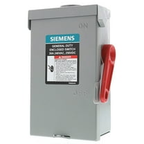 Siemens Safety Switch, Fusible, 30 A, Steel GF221NRA