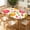 Citrus Fruit, variant on YESAD Elastic Tablecloth For Oval Tables, Waterproof Tablecover For Up To 42X68in Oval Table Cover, Dining Tablecover For Indoor And Outdoor, Holiday, Pastel Trees