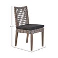 thumbnail image 2 of Exodis Mahogany Upholstered Dining Chair, Brown (Set of 2), 2 of 6