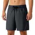 thumbnail image 3 of Kojanyu Men's Athletic Shorts Quick Dry Running Shorts with Drawstring 85 Nylon 15 Spandex Gym Workout Beach Casual Shorts XS to XXL, 3 of 10