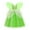 Dress with Wing, variant on Princess Tiana Dress Party Costume for Little Girls Fancy Christmas/Halloween Child Role Play Green Fairy Skirt with Wings