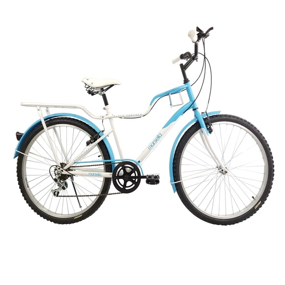 Bicicleta Black panther Marsella R26 6V C/Parr Azul