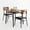Brown, variant on Dining Table Set for 2, Small Kitchen Table with Upholstered Chairs Dinning Table Set for Kitchen & Dining Room, Compact Dining Set for Small Spaces