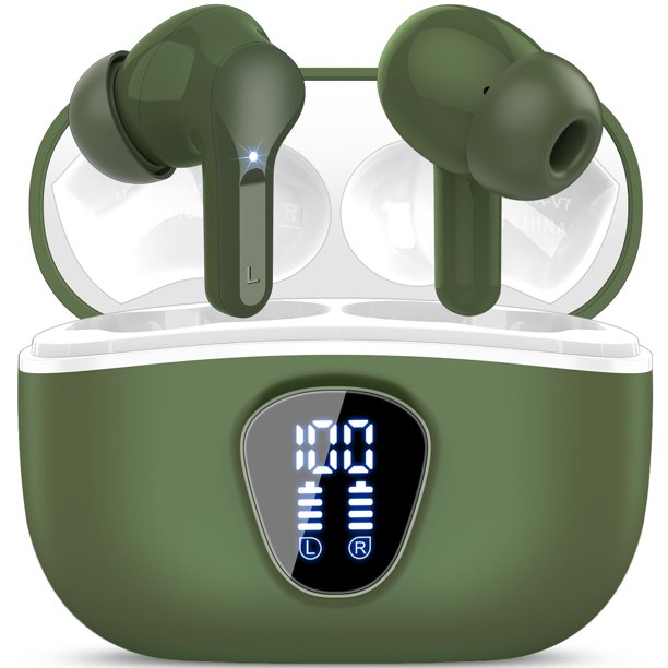 Auriculares inalámbricos, Bluetooth 5.4, estéreo de alta fidelidad, auriculares Bluetooth con micróf