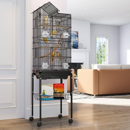 62 inch Metal Bird Cage, Large Parakeet Cages