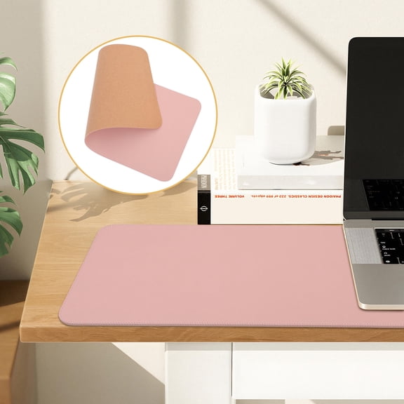 GAXIRE Pink Rectangle Desk Mat 60cmx30cm Large Gaming Mouse Pad Non-Slip Surface for Gamers and Office Use