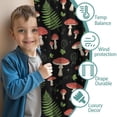 thumbnail image 3 of Blackout Kids Curtains,Mushroom and Fern Black Pattern Children's Insulated Curtains Set Of 2,Bedroom Essentials,Toddler Room Decor 52"x63", 3 of 5