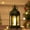 Black, variant on Hexagonal Flameless LED Wind Lamp, Lantern for Christmas, Halloween, Party or Tabletop Decor, Battery Operated Safe Candle Light