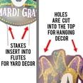 thumbnail image 6 of Jumbo Masquerade Mardi Gras Decorations, Mardi Gras Yard Signs, Sparkle Glitter Print , Set of 14 with Metal Stakes, 6 of 6