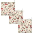 thumbnail image 7 of Dreamtimes Funny Bear Fox Snowman Baby Muslin Washcloths Face Towel, Christmas Burp Cloths Cotton Wipes 5 PCS Infant Wash Cloth for Newborn Boys Girls 12x12 inches, 7 of 7