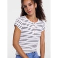 thumbnail image 5 of Scenario Women's Rib Henley with Short Sleeves, Sizes XS-XXXL, 5 of 6