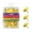 Yellow, variant on 100 Pcs Thumb Tacks Decorative Push Pins Poster Board Tacks for Office Craft Supplies & Map Marking