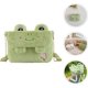 thumbnail image 4 of Monedero de felpa de rana de dibujos animados, lindo monedero de rana de felpa, bolso de animal, bolso cruzado, divertido regalo de cumpleaños para mujeres y niñas: Bolso bandolera rana (verde), 4 of 5
