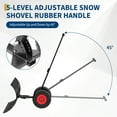 thumbnail image 4 of DSstyles Pelles à Neige en Acier au Carbone pour l'Hiver, Hauteur de Poignée Réglable et Angle de Pelle, Pelle à Neige Ergonomique avec Roues, Pelle à Neige Robuste pour Allée et Sentier, 29 Pieds'x16.5 Pieds', 4 of 9