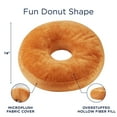 thumbnail image 3 of Cheer Collection Round Donut Pillow - Super Soft Microplush Doughnut Pillow and Comfy Seat Cushion for Kids and Adults, 3 of 4