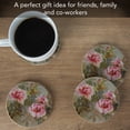 thumbnail image 3 of Thirstystone Paeona II Round Natural Sandstone Coaster 4-Pack, 3 of 6