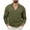 Olive Green, variant on Herrnalise Mens Faux Fur Coat Pullover Sweater Stand Collar Elastic Solid Color Half Sweater For Men Stand-up Collar Sweater Long Trench Coat Motorcycle Jakcet