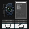 thumbnail image 6 of Men's Analog Sports Watch Military Watch Outdoor LED Stopwatch Digital Electronic Watches Large Dual Display Waterproof Tactical Army Watches for Men, 6 of 9