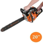 Professional 20 Inch 2 Cycle Gas Chainsaw Automatic Chain Oiler Orange 5200-2