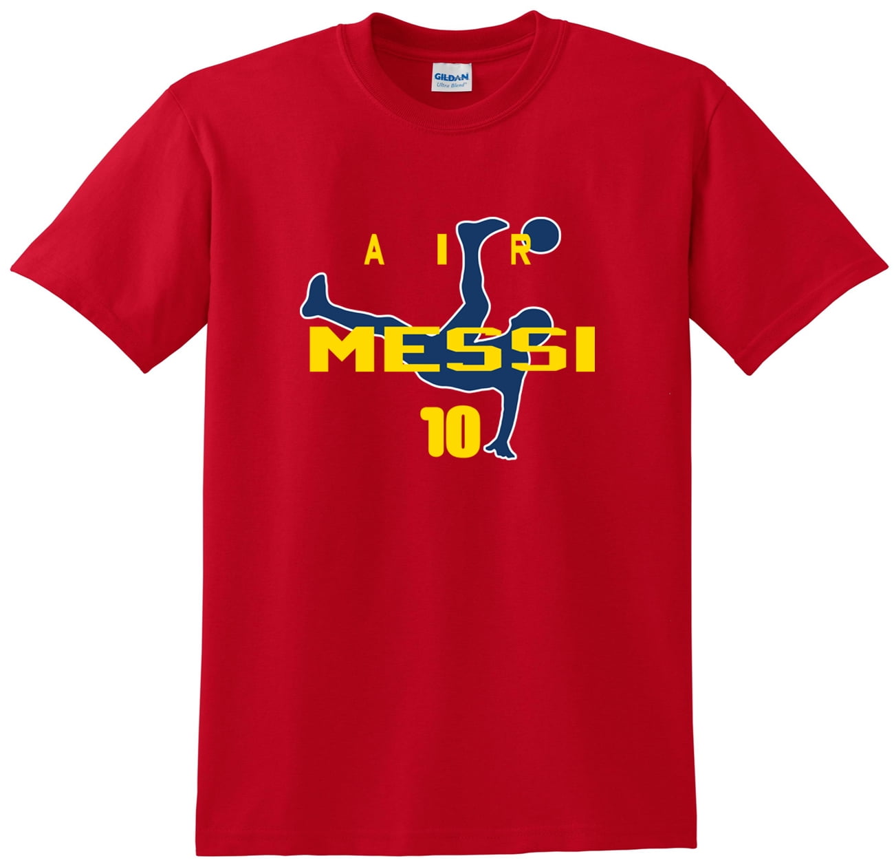 Shedd Shirts Red Lionel Messi FC Barcelona 'Air Messi' Adult 3XL T-Shirt 