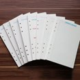 thumbnail image 1 of HLONK A5 Size 6-Hole Paper Refills for Notebook Planner Journal Diary 40 Sheets Assorted Color for Office, 1 of 8