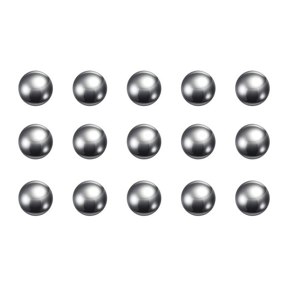 Uxcell 1/4" Diameter Precision Balls 304 Stainless Steel Ball for Bearings, Silver 15 Pack
