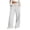White, variant on LNMQLPDBS Girls Wide Leg Pants Tween Teen Kids Fall Winter Drawstring Trousers Girl Clothes Elastic Waistband Side Pockets Loose Fit Comfortable Bottoms