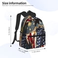 thumbnail image 3 of Daiia North American Bald Eagle1 School Backpack for Men Women, Unisex Large Waterproof Bookbag Schoolbag Casual Daypack for High School/College/Teens/Travel/Work Black, 3 of 8
