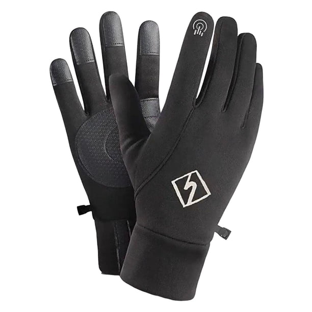 Guantes de invierno cálidos para hombre, guantes con pantalla táctil, antideslizantes, impermeables para esquiar y hacer frío. M