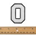 thumbnail image 2 of Letter O - 2-1/2" Chenille Stitch Varsity Iron-On Patch by pc, TR-12154 (White), 2 of 3