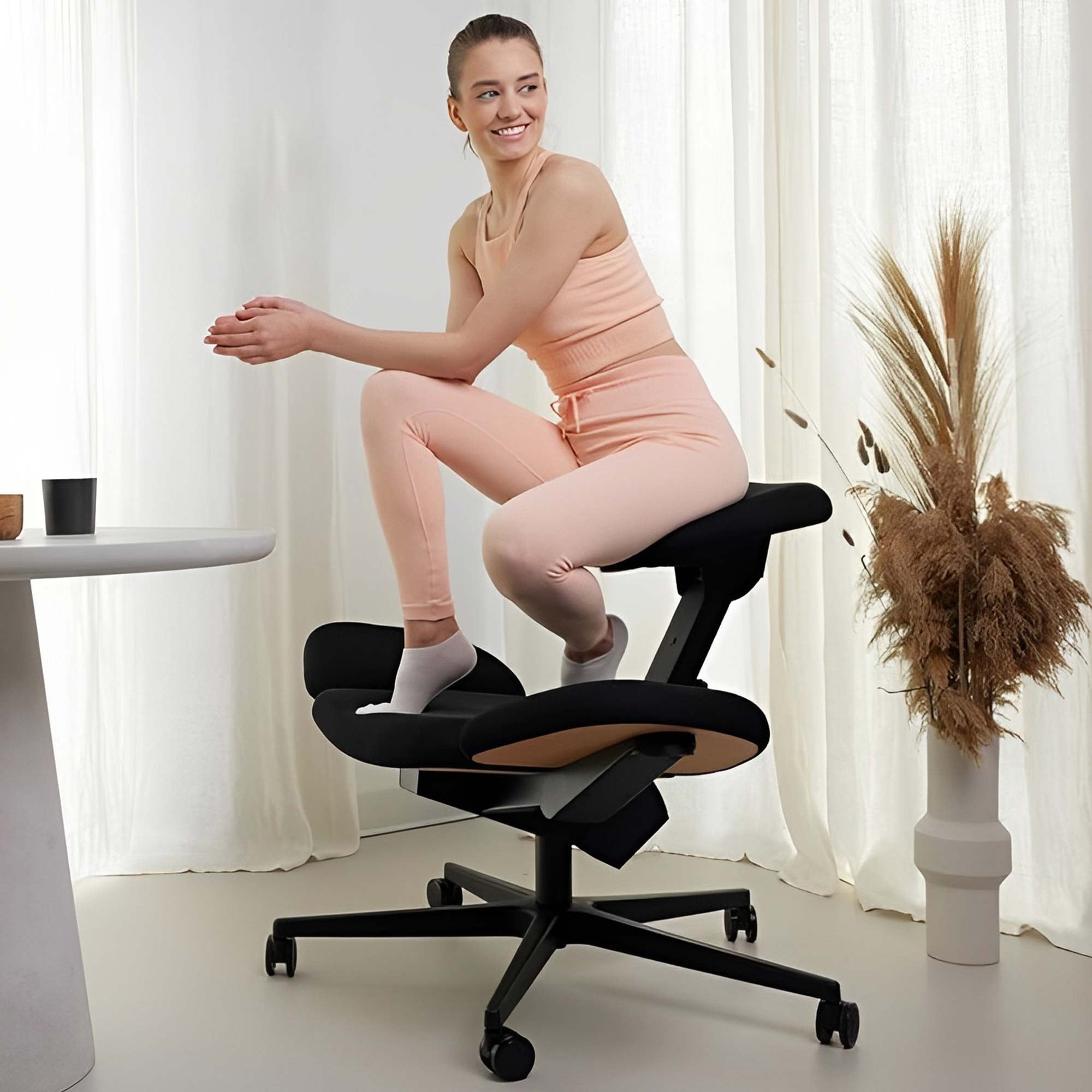 TOPTENG Multifunctional Creativity Chair Meditation Chair Chair Cross Legged Office Home Transformable and movable chair Ergonomic Chair for Improved Sitting Posture