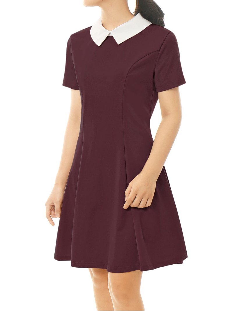 princess polly baby blue dress High Neck Frill Hem Mini Dress In Chocolate Brown Polka Dot | EGO US