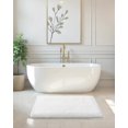 thumbnail image 2 of Alfombra de baño ILANGO, antideslizante, superabsorbente, 43 x 60 cm, color blanco, 2 of 9