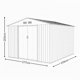 thumbnail image 5 of Cobertizo de Exterior para Jardín y Patio, Bodega de Almacenamiento de Acero Galvanizado, 277 x 259 x 203 cm, Midtown Concept Ultra XL, Gris, 5 of 5