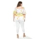 thumbnail image 3 of Blusa floreada de chiffon Roman Fashion /Tallas Extras, 1826 (Amarillo flores) amarillo 40, 3 of 6