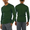 thumbnail image 2 of ToBeInStyle Men's Medium Weight Long Sleeve Waffle Knit Classic Thermal Shirt, 2 of 5