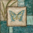 thumbnail image 2 of Zarris, Chariklia 26x26 Gold Ornate Wood Framed with Double Matting Museum Art Print Titled - Large Butterfly Montage I, 2 of 4