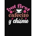 thumbnail image 2 of 1pc Women'S Casual Crew Neck T-Shirt with Coffee Bean Graphic Print, Geometric Pattern, Polyester 95% Spandex 5%, Medium Stretch, All-Season Fashion Top, 2 of 6