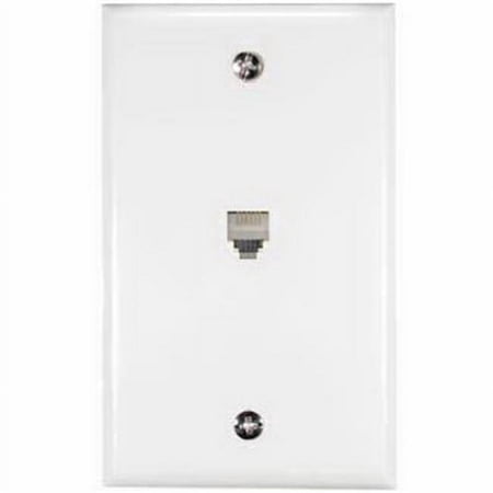 UPC: 0079000404026 | RCA TP247WHR White Phone Jack Wall Plate