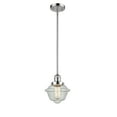 thumbnail image 2 of Innovations Lighting  Franklin Restoration Oxford - 1 Light 8" Stem Hung Mini Pendant Polished Chrome/Seedy, 2 of 5