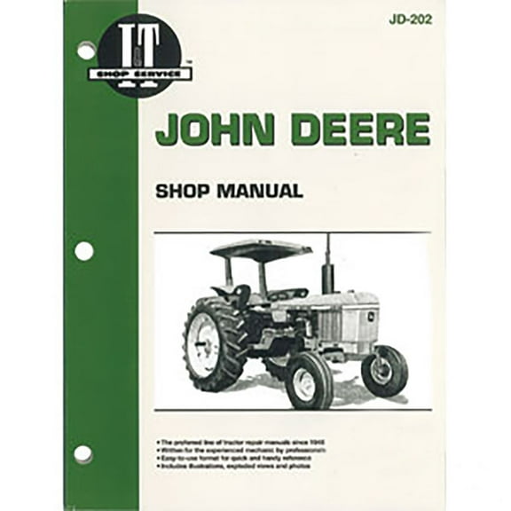 JD202 Shop Manual made for John Deere Tractor models 2040 2240 2440 2510   
