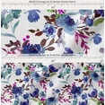 thumbnail image 2 of Soimoi Cotton Cambric Fabric Flower & Leaves Watercolor Decor Fabric Printed Yard 56 Inch Wide, 2 of 7