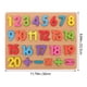 thumbnail image 5 of 1-20 Número de madera Tablero del rompecabezas de los niños Letras digitales Agarrando los bloques de construcción del mosaico cognitivo Juguetes educativos, 5 of 5
