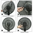 thumbnail image 6 of Uxcell 450mm 18 Inch Washable Dustproof Mesh Guard Net Fan Dust Cover Black 2 Pack, 6 of 6