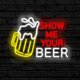 thumbnail image 1 of Letrero LED de neón Ao Yee ZGL Beer para decoración de pared, 35 x 30 cm, 1 of 6