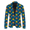 thumbnail image 3 of Blazers con estampado navideño para hombre, ropa de abrigo de manga larga, chaqueta divertida de otoño e invierno, a juego, novedosa, con muñecos de nieve, para adultos, blazer elegante de Navidad, 3 of 5
