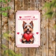 thumbnail image 2 of Happy Valentine's Day Yorkshire Terrier Brings Love Heart Vertical Metal Aluminum Sign Yorkie Dog Lover Gifts Wall Art Home Decor - 02028, 2 of 5